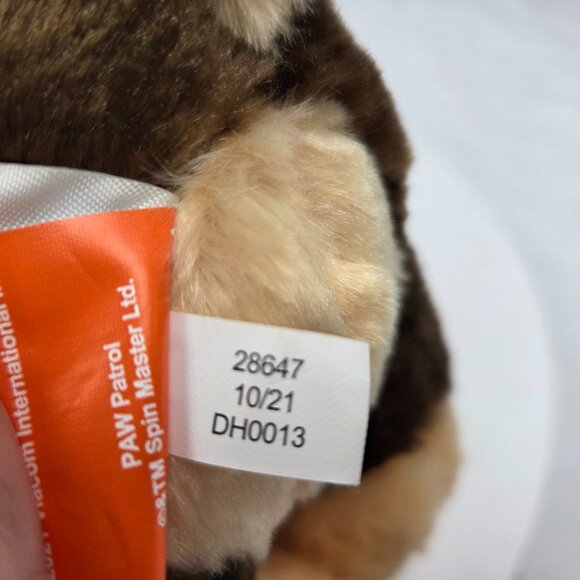 Nickelodeon PAW PATROL Chase Plush Brown Puppy Dog 13" - Picture 8 of 8